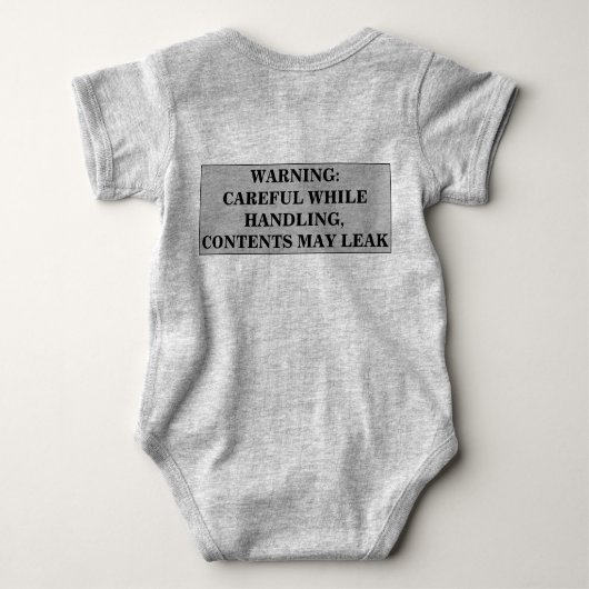 Ihr Text- und Farbrisiko Biogefährdung Symbol Funn Baby Strampler (Rückseite)