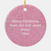 Ihr Text und Foto: Rosa Star-Form-Bildrahmen Keramik Ornament (Hinten)