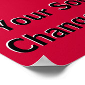 Ihr TEXT und Ihre FARBEN Fußball-Plakate Poster (Ecke)