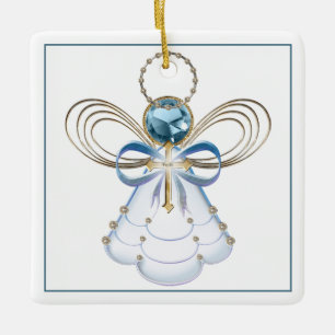 Ihr Text:  Weihnachtsgel Keramikornament