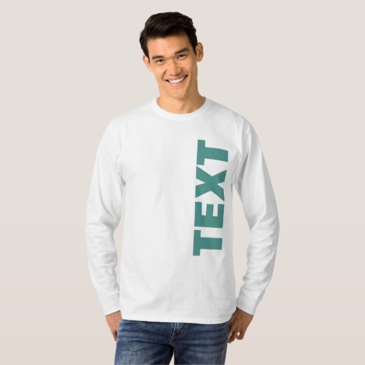 Ihr Text zeichnet sich durch eine lange, benutzerd T-Shirt (Vorne ganz)