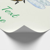 Ihr Textname Baby Wrapping Paper mit Queen Bee Geschenkpapier (Ecke)