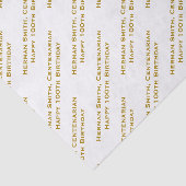 Ihr Texttyp über Print Gold/Weiß Seidenpapier (Ausschnitt)