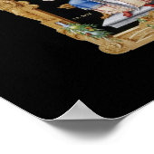 Ihr Thron erwartet das Badezimmer Covid 19, Canvas Poster (Ecke)