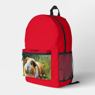 Ihr tierisches Foto rot Bedruckter Rucksack