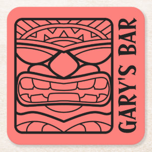 IHR TIKI-BAR Fügen Sie den Untersetzer für das Nam