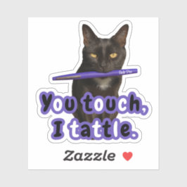 Ihr Touch, I Tattle - Funny Flair Pen Cat Sticker