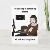 Ihr Traum, Ihre Jobkarte zu beenden Karte (Vorderseite)