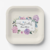 Ihr traumhaftes Party: Hydrangea Pappteller (Vorderseite)