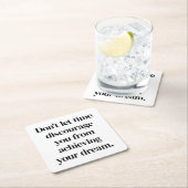 Ihr Traumpapier-Untersetzer Rechteckiger Pappuntersetzer (Vor Ort)