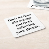 Ihr Traumpapier-Untersetzer Rechteckiger Pappuntersetzer (angewinkelt)