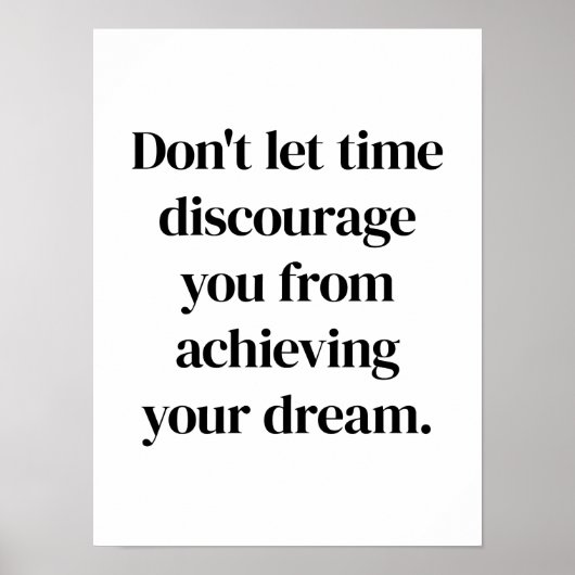 Ihr Traumplakat erreichen Poster (Vorne)