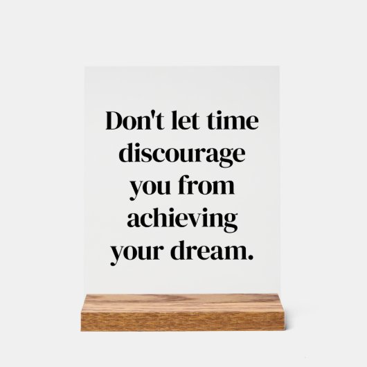 Ihr Traumschild Acrylschild (Vorderseite)