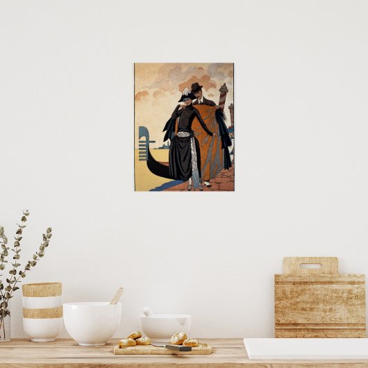 Ihr und Ihm, Mode Illustration, 1921 (pochoir p Poster (Küche)