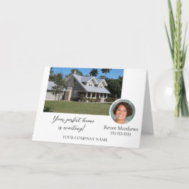 Ihr Unternehmen Beruflich Foto Business Note Card  Karte