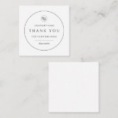 Ihr Unternehmen dank Ihrer klassischen Note Card Mitteilungskarte (Vorne/Hinten)