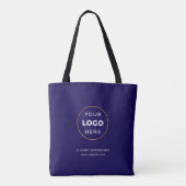 Ihr Unternehmen für benutzerdefinierte Logos Navy Tasche (Rückseite)