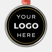 Ihr Unternehmen für benutzerdefinierte Logos Ornament Aus Metall (Vorne)