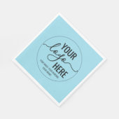 Ihr Unternehmen Logo-Branding für das Logo "Blue" Serviette (Ecke)