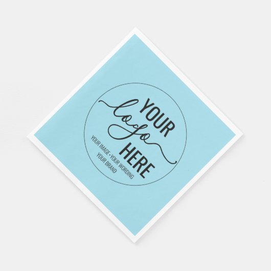 Ihr Unternehmen Logo-Branding für das Logo "Blue" Serviette (Ecke)