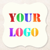 Ihr Unternehmen Logo Business Werbeaktion Paper Un Untersetzer (Vorderseite)
