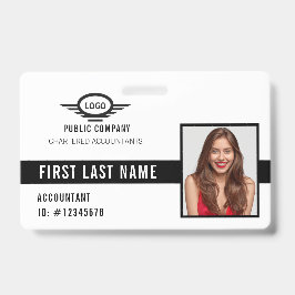 Ihr Unternehmen Logo Foto Name ID Abzeichen Ausweis
