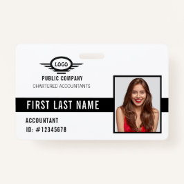 Ihr Unternehmen Logo Foto Name ID Abzeichen Ausweis