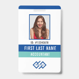 Ihr Unternehmen Logo Foto Name ID Abzeichen Ausweis