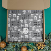 Ihr Unternehmen Logo für Weihnachtsgeschenke Seidenpapier