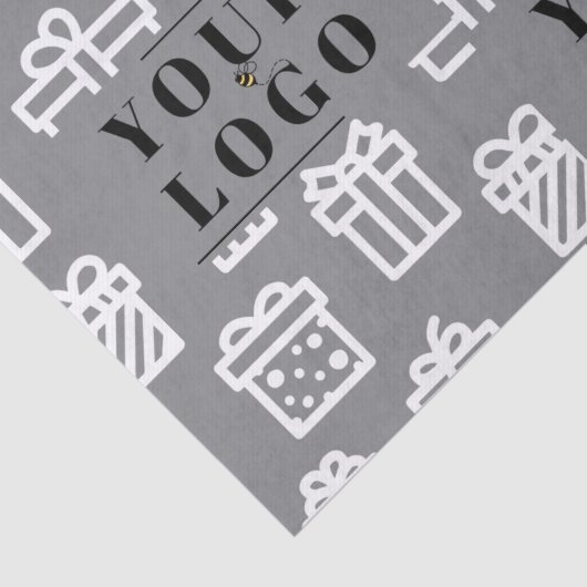 Ihr Unternehmen Logo für Weihnachtsgeschenke Seidenpapier (Detail)