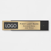Ihr Unternehmen Logo Office Door Sign Gold Türschild (Vorderseite )