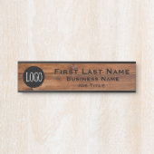 Ihr Unternehmen Logo Office Tür Zeichen rustikales Türschild (Vorderseite )