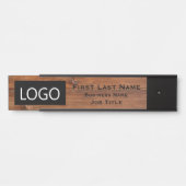 Ihr Unternehmen Logo Office Tür Zeichen rustikales Türschild (Vorderseite )