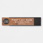 Ihr Unternehmen Logo Office Tür Zeichen rustikales Türschild (Vorderseite )