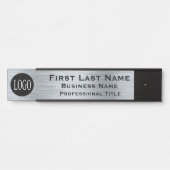 Ihr Unternehmen Logo Office Türsignierung Metallic Türschild (Vorderseite )