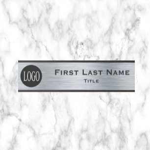 Ihr Unternehmen Logo Office Türsignierung Silver L Türschild