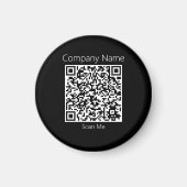 Ihr Unternehmen QR-Code für Website Black Magnet (Vorne)