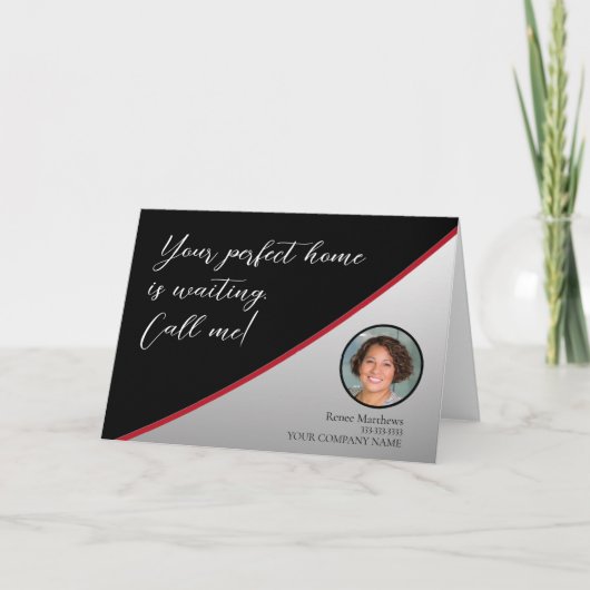 Ihr Unternehmen Real Anwesen Foto Business Note Ca Karte (Vorderseite)