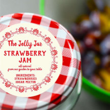 Ihr Unternehmen Zuhause Strawberry Jam Food Label