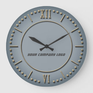 IHR UNTERNEHMENSLOGO,personalisiert, fügen Sie Ih Große Wanduhr
