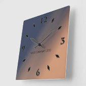 IHR UNTERNEHMENSLOGO,personalisiert,fügen Sie Ihre Quadratische Wanduhr (Winkel)
