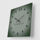 IHR UNTERNEHMENSLOGO,personalisiert,fügen Sie Ihre Quadratische Wanduhr (Winkel)