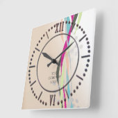 IHR UNTERNEHMENSLOGO, personalisiert Quadratische Wanduhr (Winkel)