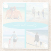 Ihr Untersetzer aus Collage Glass mit benutzerdefi (Rückseite)