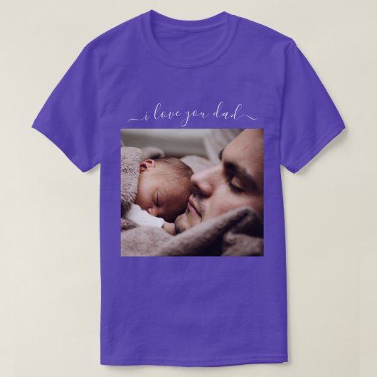 Ihr Vater Foto T - Shirt Geschenkartikel - I Liebe (Design vorne)