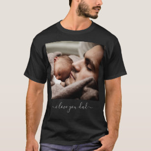 Ihr Vater Foto T - Shirt mit Text - I Liebe Vater