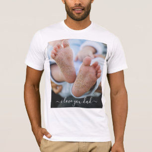 Ihr Vater Foto T - Shirt mit Text - I Liebe VATER