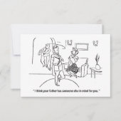 Ihr Vater hat noch jemand im Sinn, lustig Save The Date (Vorderseite)