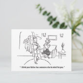 Ihr Vater hat noch jemand im Sinn, lustig Save The Date (Stehend Vorderseite)