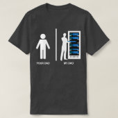 Ihr Vater Mein Vater - IT-Datenbank T-Shirt (Design vorne)